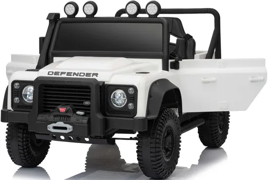 Land Rover Defender 110 SVX Concept, lizenziertes Aufsitzauto mit 2,4-G-Fernbedienung, Einzelsitz, klassisches Design, multifunktionales, leistungsstarkes 12/24-UTV-Jeep-Modell