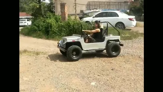 Heißer Verkauf Gelb Eltern Kind Golf Warenkorb Benzin Mini Jeep Outdoor Fahrt auf Spielzeug Auto